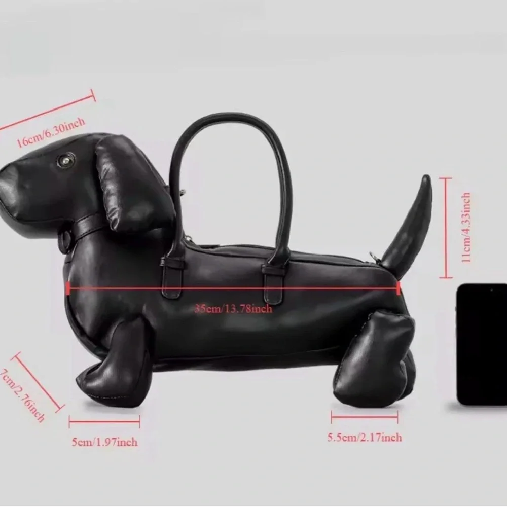 Black Dog-Shaped handbag - Picture 5 of 5